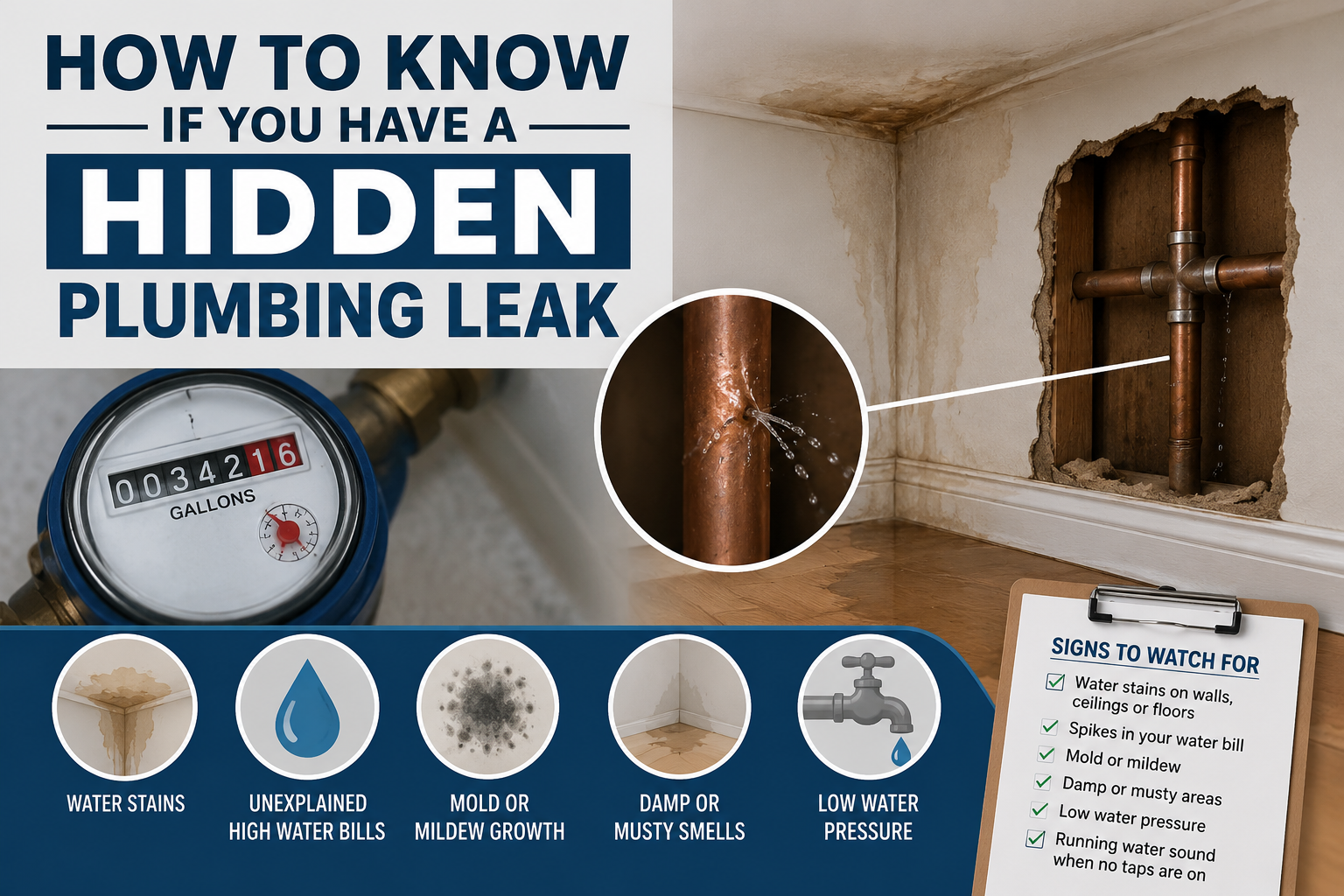 How to Know if You Have a Hidden Plumbing Leak