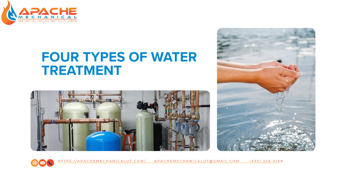 What are the four types of water treatment?